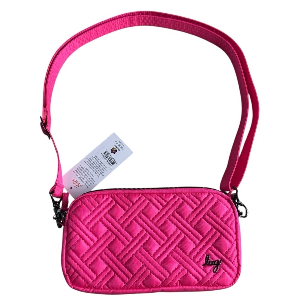 NWT Lug Coupe XL Crossbody Belt Bag. Magenta